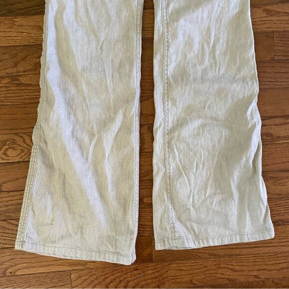 Marc by Marc Jacobs Cal Linen Cotton Workwear Wide Leg Flare Jeans Pants Size 26 - Picture 11 of 14